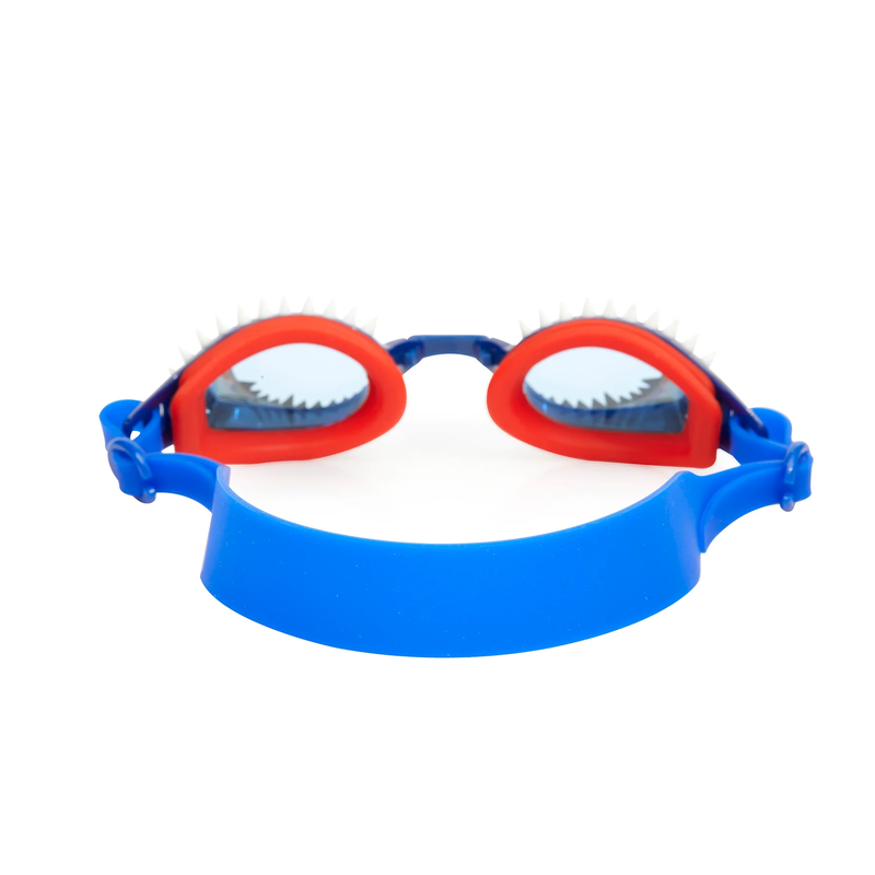 BLING2O: FISH-N-CHIPS SWIM GOGGLES - TIGER SHARK NAVY