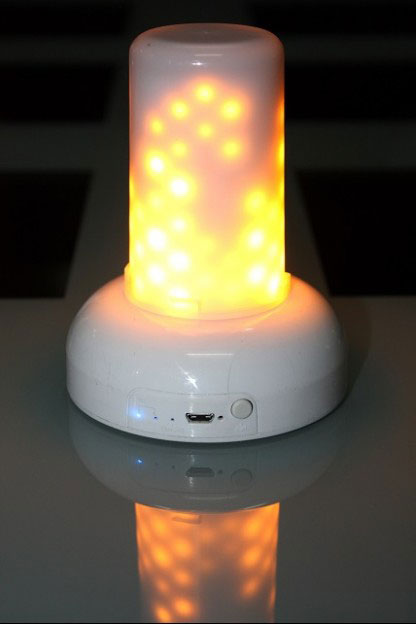 FLAME ILLUSION CANDLE 3.5″W X 4.5″H
