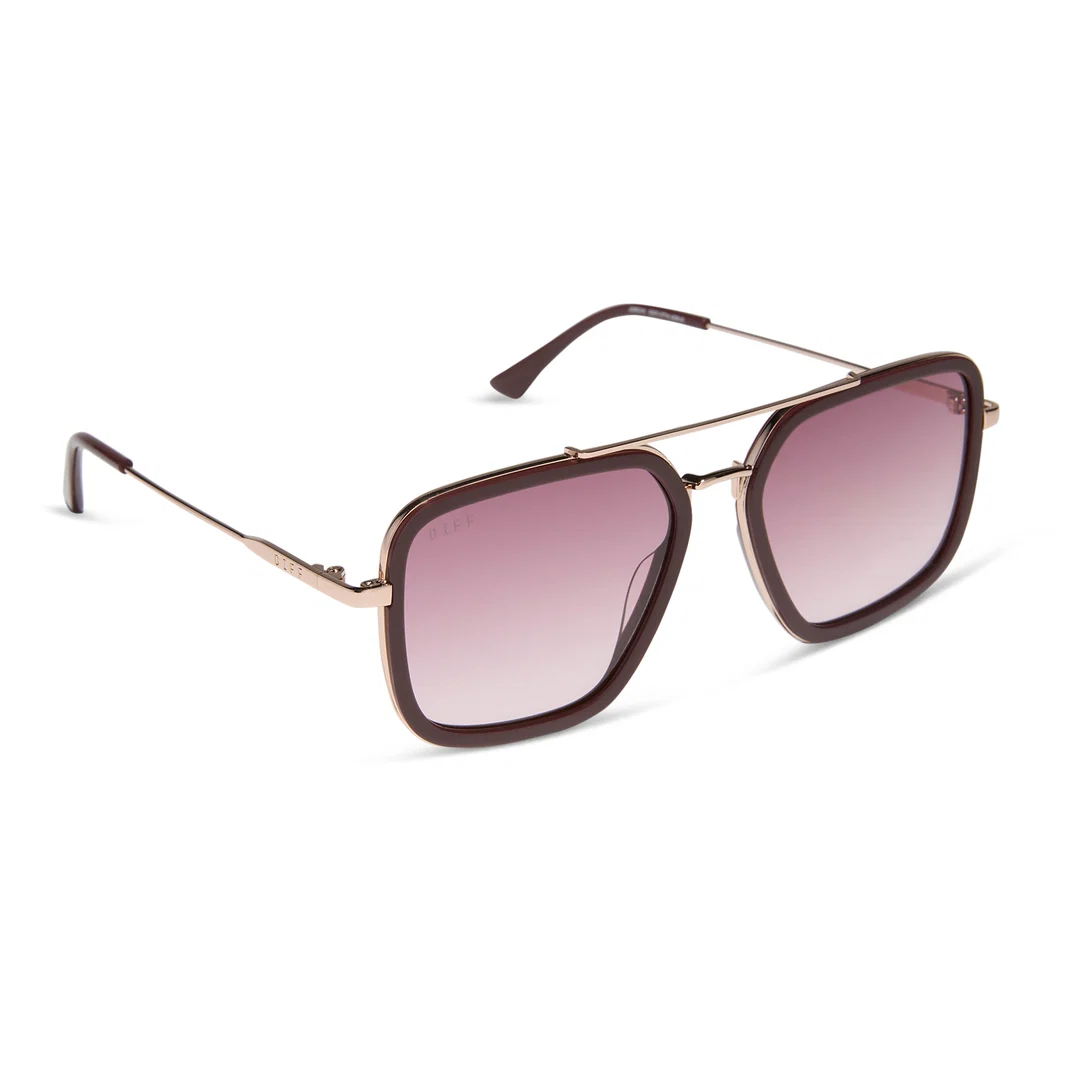 DIFF EYEWEAR: JORDAN - RUGBY RED BURGUNDY GRADIENT