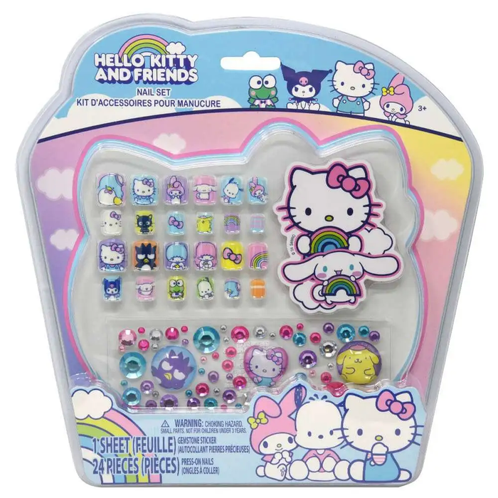 HELLO KITTY & FRIENDS: PRESS ON NAILS & NAIL STICKER SET