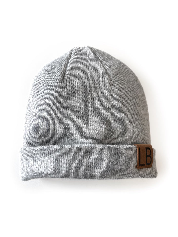 LITTLE BIPSY: KNIT BEANIE - GREY