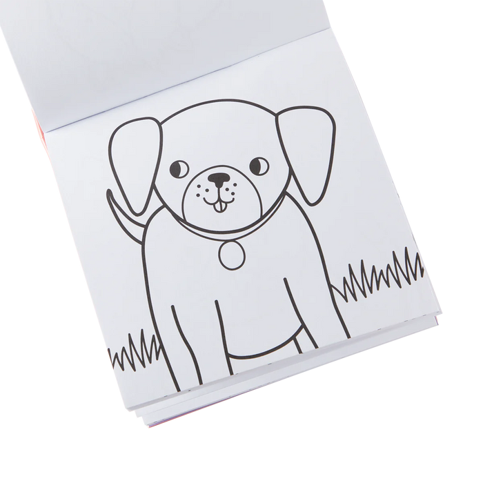OOLY: CARRY ALONG COLORING BOOK SET - PET PALS