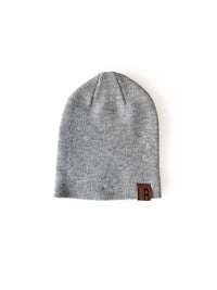 LITTLE BIPSY: KNIT BEANIE - GREY