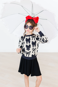 MILA & ROSE: BLACK TWIRL SKORT