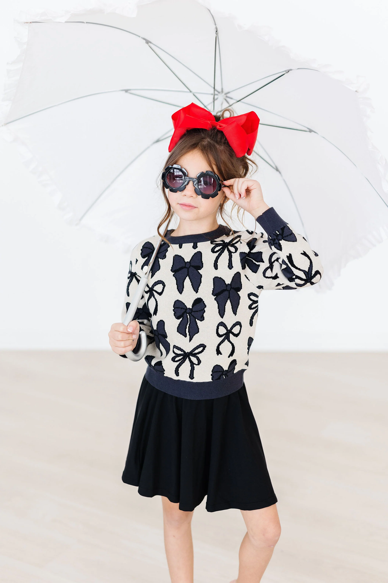 MILA & ROSE: BLACK TWIRL SKORT