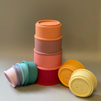 THREE HEARTS & CO: BPA FREE SILICONE NUMBERS CUP STACKERS