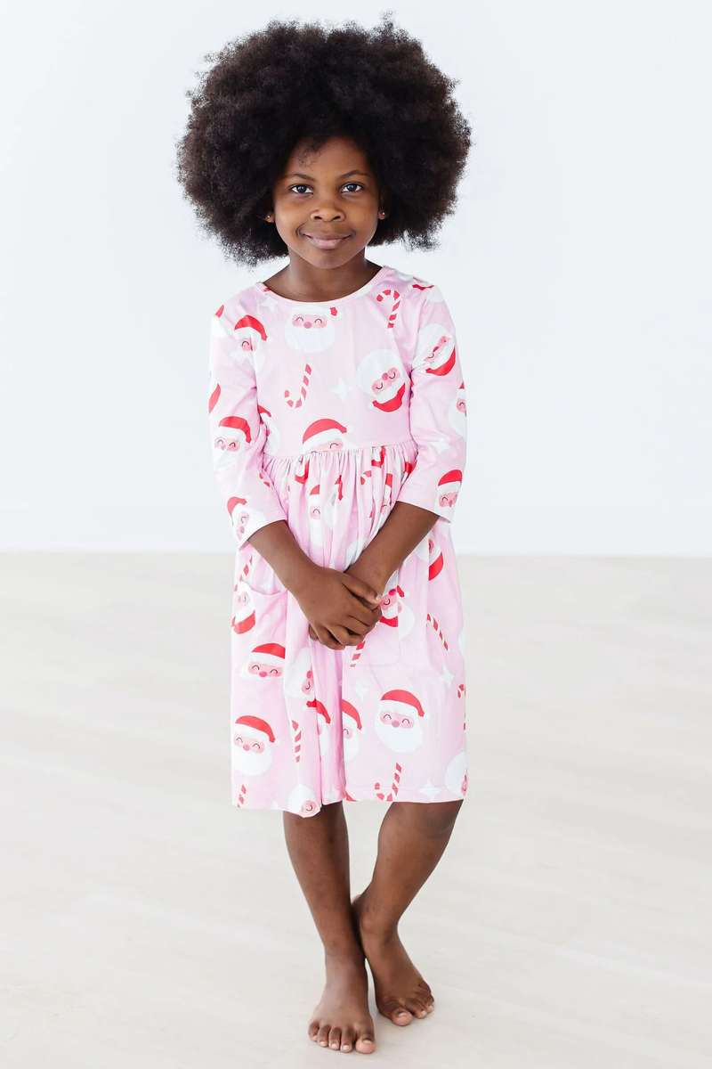 MILA & ROSE: JINGLE BELLS POCKET TWIRL DRESS