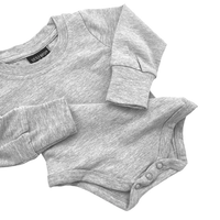 LITTLE BIPSY: LONG SLEEVE ONEPIECE - GREY