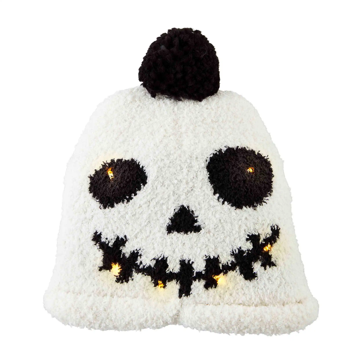 MUD PIE: SKELETON HALLOWEEN LIGHT UP CHENILLE HAT