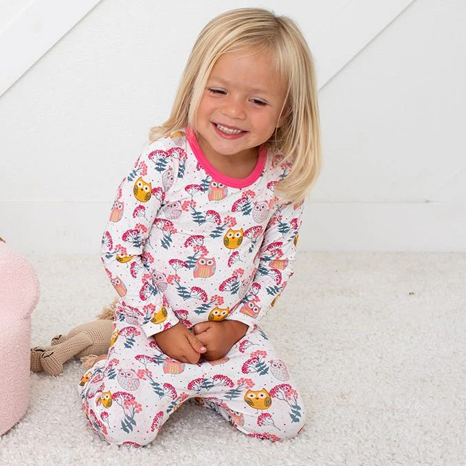 BESTAROO: HOOT & BLOOM PAJAMA SET
