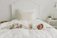 COPPER PEARL: FERRA KNIT SWADDLE BLANKET