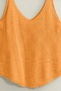 TRY YOUR LUCK V NECK SLEEVELESS TOP