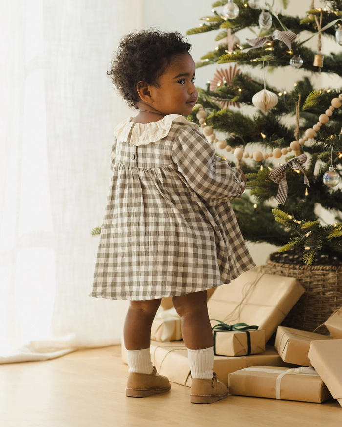 QUINCY MAE: CALLIE DRESS || FOREST CHECK