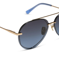 DIFF EYEWEAR: LENOX - GOLD + BLUE GRADIENT + POLARIZED