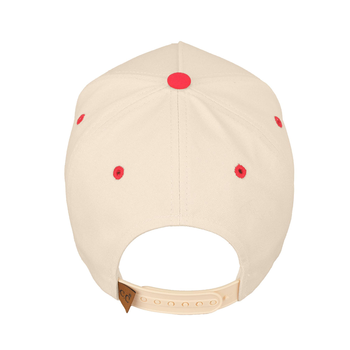 SUNDAY FOOTBALL TRUCKER HAT - NATURAL/RED
