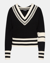 STEVE MADDEN: JEN SWEATER - BLACK MULTI