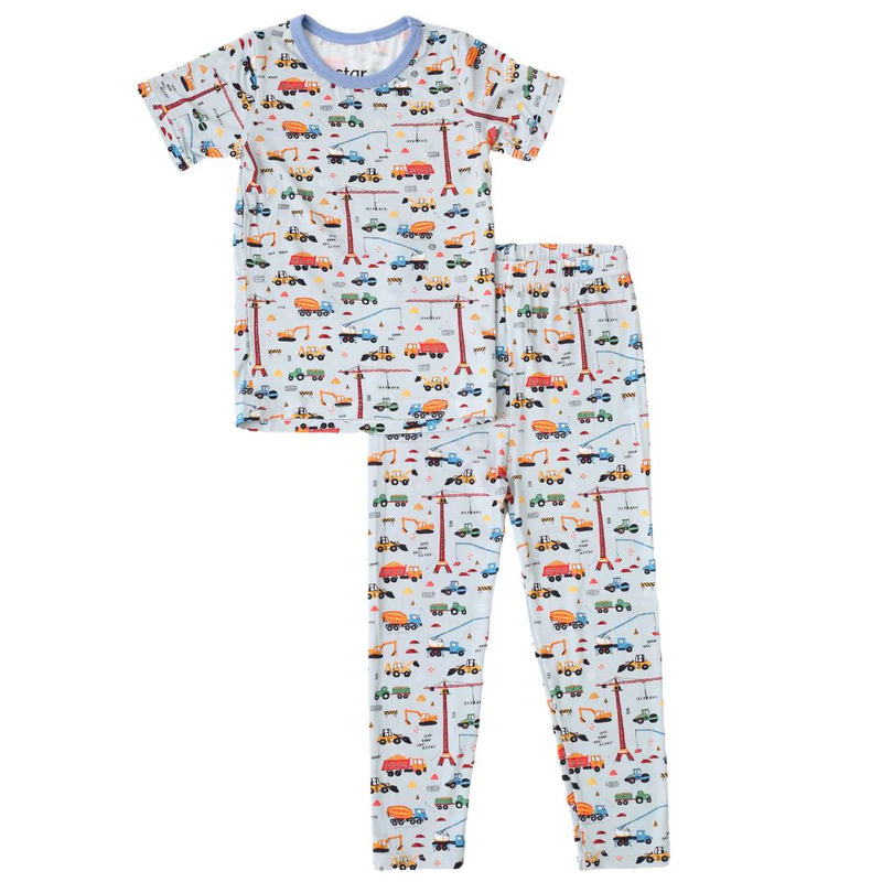BESTAROO: TINY TRUCKER SHORT SLEEVE PAJAMA SET