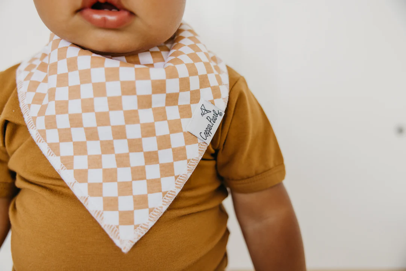 COPPER PEARL: VANCE BABY BANDANA BIBS (4-PACK)