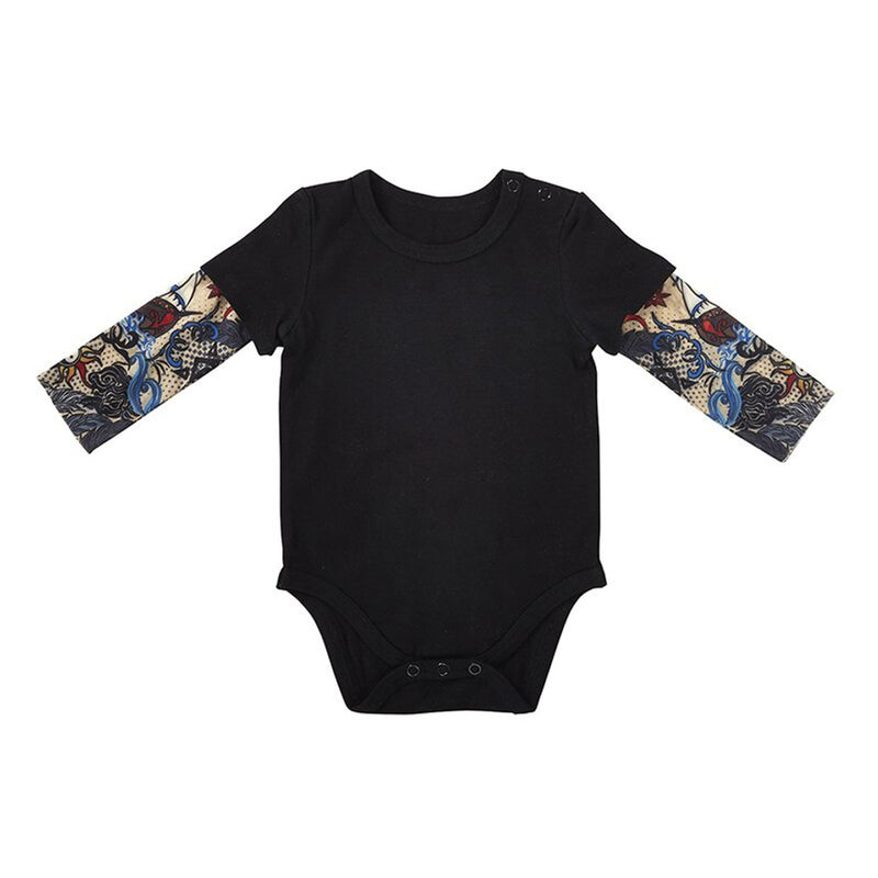 STEPHAN BABY: TATTOO SNAPSHIRT - BLACK