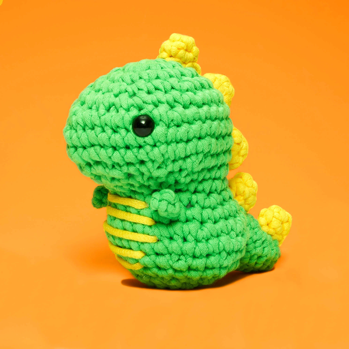 THE WOOBLES: LEARN TO CROCHET KIT - FRED THE DINOSAUR