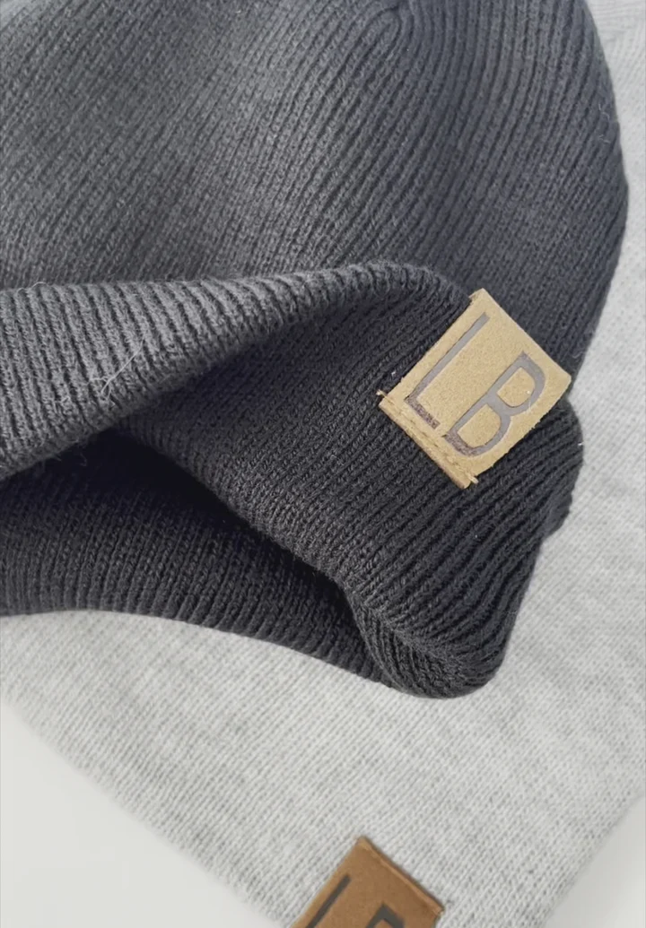 LITTLE BIPSY: KNIT BEANIE - BLACK