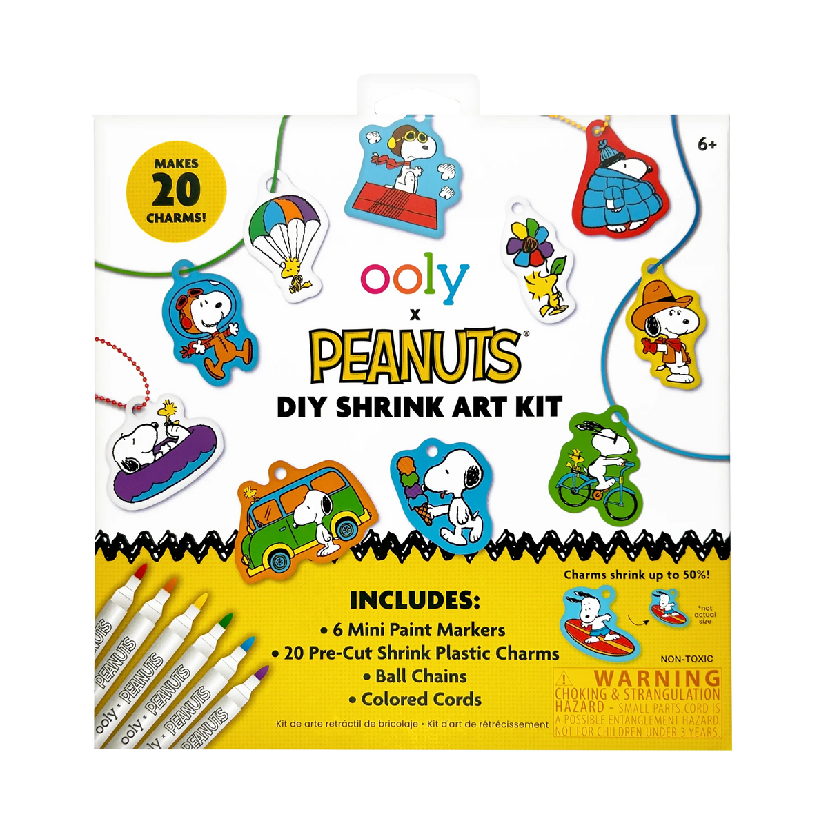 OOLY: X PEANUTS DIY SHRINK ART KIT