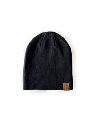LITTLE BIPSY: KNIT BEANIE - BLACK