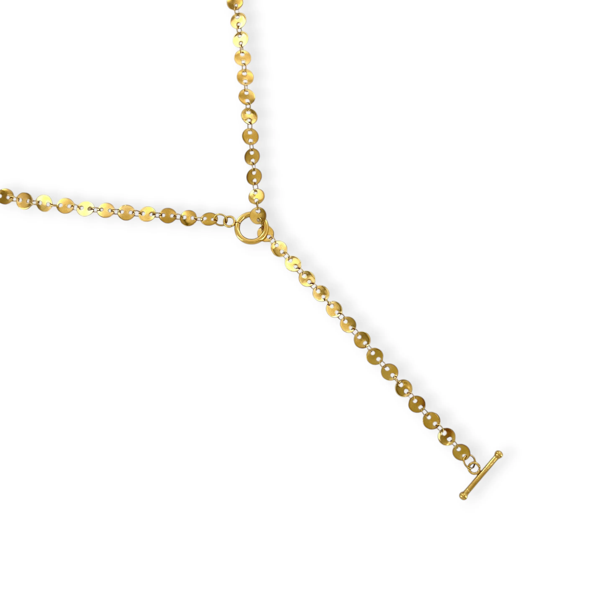 WATER RESISTANT SEQUIN CHAIN NECKLACE