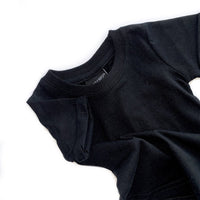 LITTLE BIPSY: BASIC TEE - BLACK