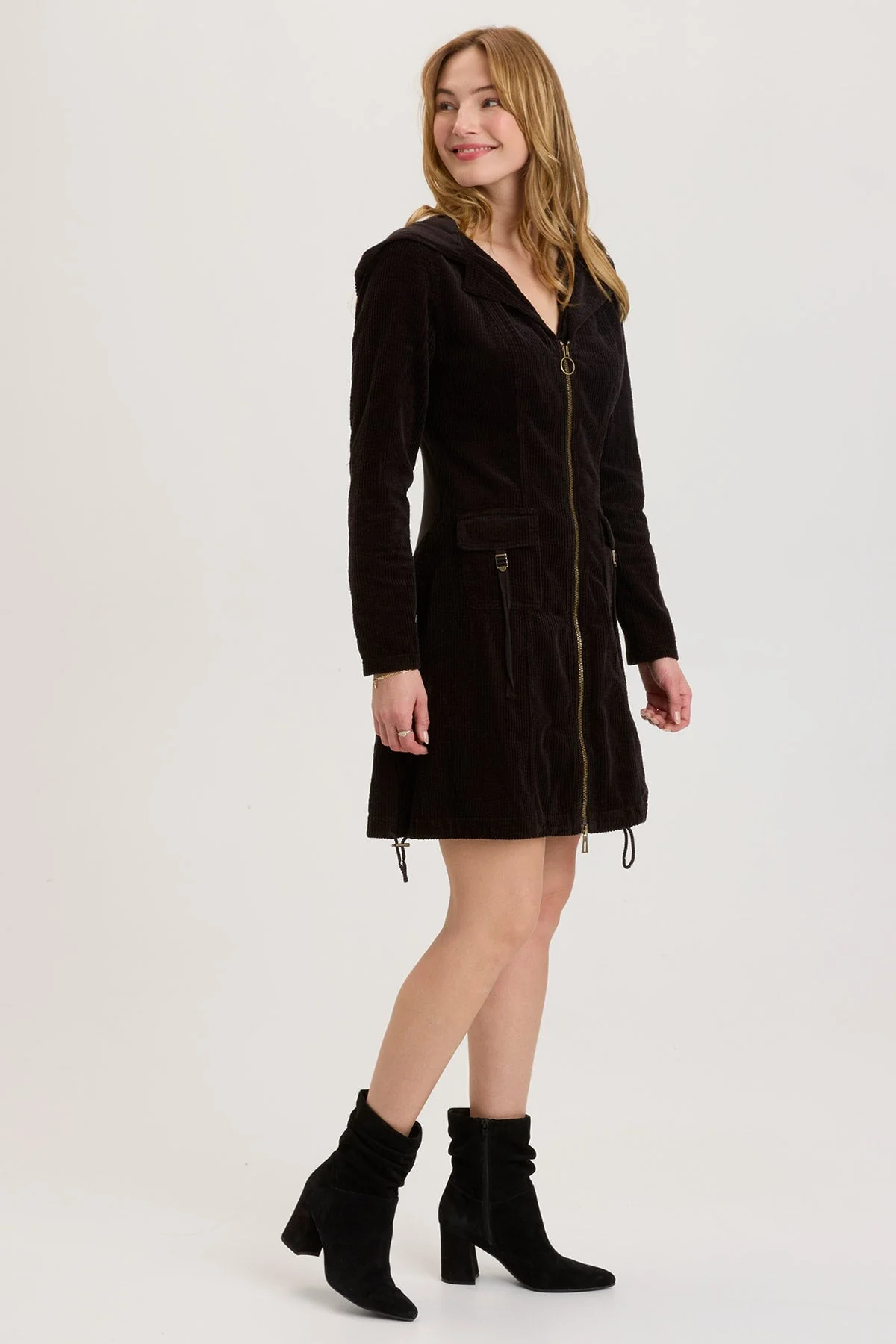 XCVI: NAJA JACKET DRESS - BLACK