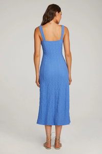 SALTWATER LUXE: CANNAN MIDI DRESS - PACIFIC BLUE