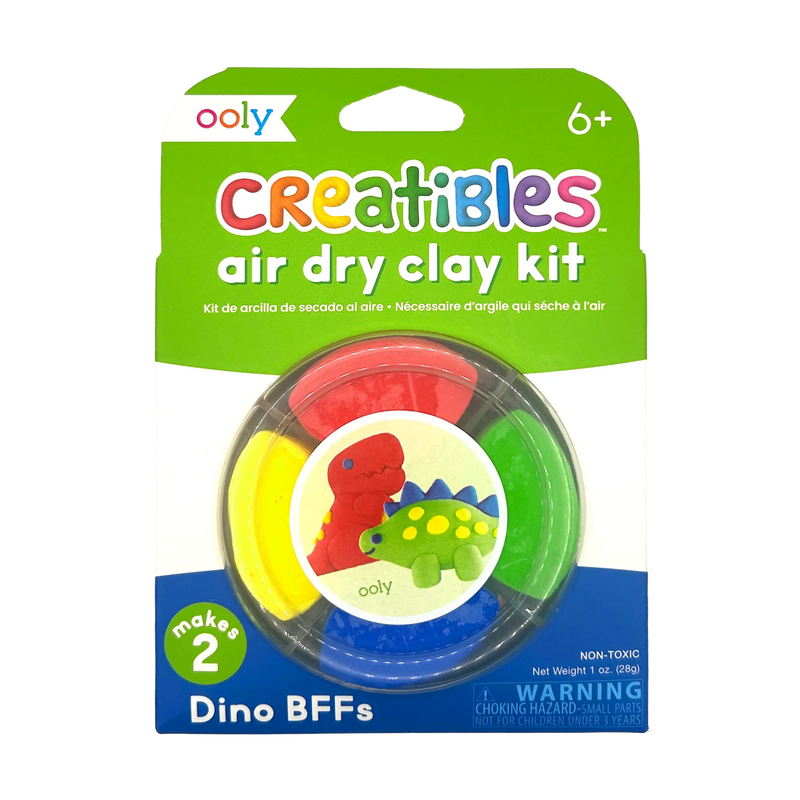 OOLY: CREATIBLES MINI AIR DRY CLAY KIT - DINO BFFS