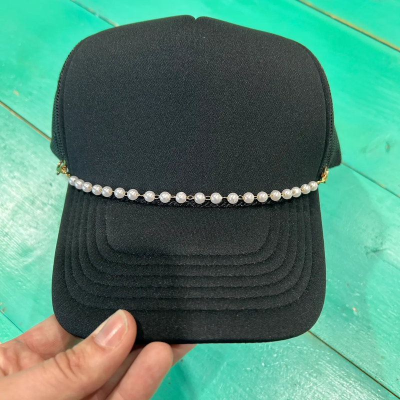 LARGE PAPERCLIP TRUCKER HAT CHAIN - SILVER