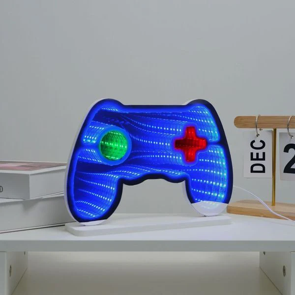 TRENDTECH: NEON ART INFINITY LIGHTS WALL & DESK SIGN - GAMER