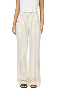 DEAR JOHN: BRANDY TROUSER PANT - CREAMY/BLACK STRIPE