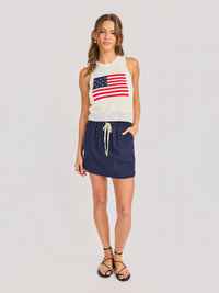 SADIE & SAGE: AMERICAN SPIRIT SWEATER TANK - IVORY