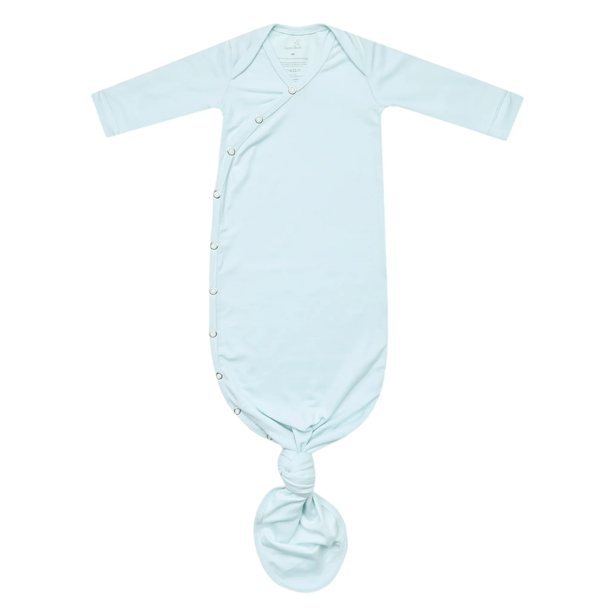 COPPER PEARL: AIR NEWBORN KNOTTED GOWN