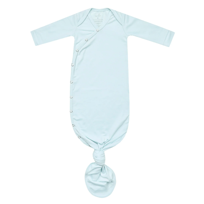 COPPER PEARL: AIR NEWBORN KNOTTED GOWN