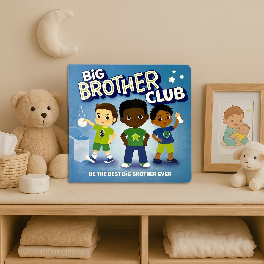 WELCOME TO THE BIG BROTHER CLUB BOARD BOOK, STICKER BADGES, AND A REWARD CHART