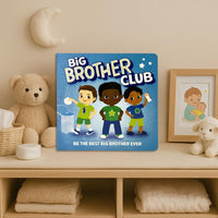 WELCOME TO THE BIG BROTHER CLUB BOARD BOOK, STICKER BADGES, AND A REWARD CHART
