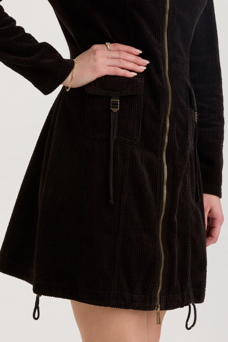 XCVI: NAJA JACKET DRESS - BLACK