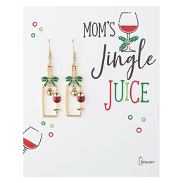 JINGLE JUICE WINE DANGLE EARRING
