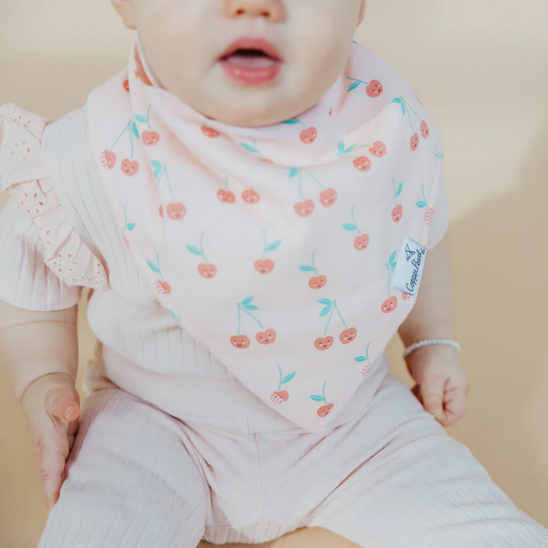 COPPER PEARL: CHEERY BABY BANDANA BIBS (4-PACK)
