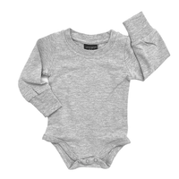 LITTLE BIPSY: LONG SLEEVE ONEPIECE - GREY