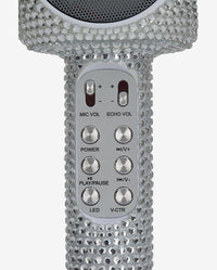 TRENDTECH: KARAOKE MICROPHONE & BLUETOOTH SPEAKER - SILVER BLING