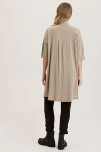 XCVI: BRADFORD SHIRT DRESS - TANGLEWOOD PIGMENT