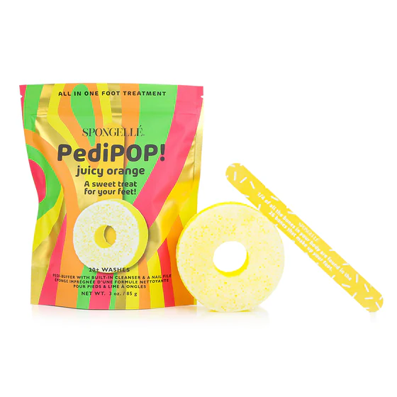 SPONGELLE: JUICY ORANGE | PEDIPOP! PEDI BUFFER