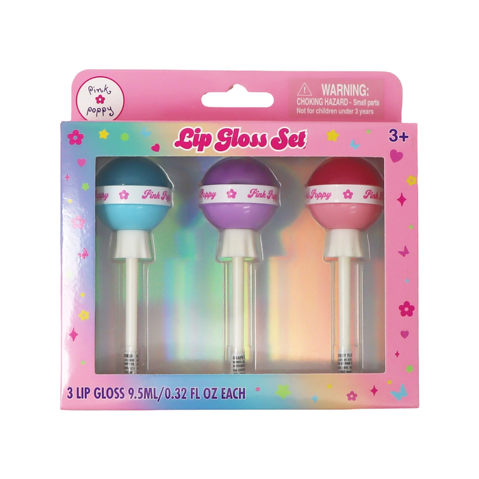 PINK POPPY: LOLLIPOP LIPGLOSS SET - 3-PIECE