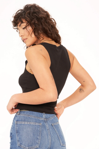 PROJECT SOCIAL T: INCA RIB TANK - BLACK
