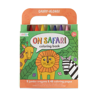 OOLY: CARRY ALONG COLORING BOOK SET - SAFARI